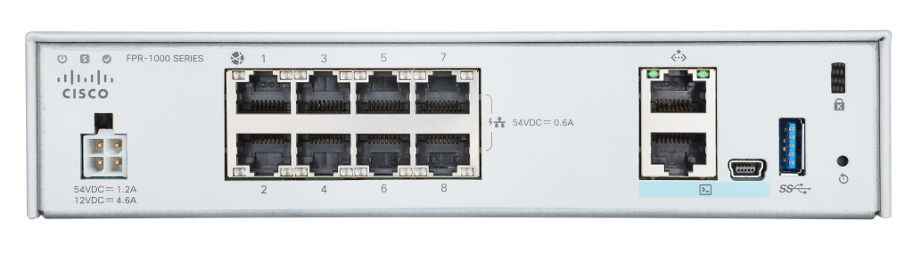 Cisco FPR1010-ASA-K9 Rear View